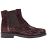 Tod's Womens Quarter-Brogue Chelsea Suede Boots in Dark Brown/ Dark Brown XXW0ZP0R790F590JBD