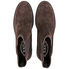 Tod's Womens Quarter-Brogue Chelsea Suede Boots in Dark Brown/ Dark Brown XXW0ZP0R790F590JBD