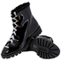 Stella Luna Ladies Splatter Paint Ankle Boots in Black SL318054 99 PATENT