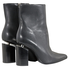 Alexander Wang Ladies Kirby Black Leather High Heel Boots 3027T0032L 001