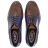 Tod's Womens Glossy Leather Lace-up Shoes in Coffee/Light Blue/Dark Galaxy XXW0WV0M8207LW0AFG