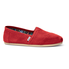 Toms Men's Slip On Classic Bristol Red M Canvas Clsc Alprg Size 9 001001A07 RED