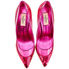 Valentino Ladies High Bows Fuchsia Pump 10.5cm Sequin Heels S0G37 WFV EVM