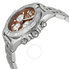Breitling Chronomat 41 Brown Dial Stainless Steel Men's Watch AB014012-Q583-378A