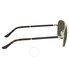Ferragamo Green Square Sunglasses SF145SL 717 59 SF145SL 717 59