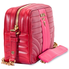 Prada Diagramme Leather Crossbody Bag- Red/Pink 1BH083 COB 2D91 EF0YQT