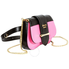 Prada Sidonie Leather Belt-Bag- Black/Pink 1BL021 OJH 2AIX EF0XDF