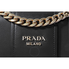 Prada Sidonie Leather Shoulder Bag- Black 1BD184_2AIX_F0002_V_UJO