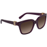 Ferragamo Brown Square Ladies Sunglasses SF782S505