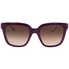 Ferragamo Brown Square Ladies Sunglasses SF782S505