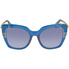 Ferragamo Grey Gradient Cat Eye Ladies Sunglasses SF889S 424 52