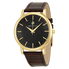 Brooklyn Watch Co. Myrtle Black Dial Brown Leather Swiss Quartz Men's Watch MY-YG-BK-BR