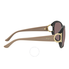 Ferragamo Ferragamo Brown Gradient Oval Sunglasses SF668 001 57 SF668 001 57