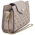 Michael Kors Medium Floral Leather Crossbody Clutch- Truffle 32H8TF5C8U-208