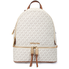 Michael Kors Rhea Medium Logo Print Backpack - Vanilla 30S7GEZB1B-150