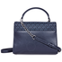 Michael Kors Sloan Medium Leather Satchel - Heritage Blue/Multi 30F8SSLS2V-473