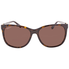 Ferragamo Brown Geometric Ladies Sunglasses SF751SK21460