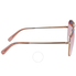 Ferragamo Ladies Sunglasses Rose Gold SF172S