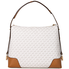 Michael Kors Crosby Large Signature Logo Print Shoulder Bag - Vanilla / Acorn 30H8GCBL3B-149