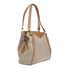 Michael Kors Raven Large Canvas Shoulder Tote- Natural 30H8BRXE7C-270