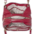 Michael Kors Raven Large Leather Shoulder Bag - Maroon 30H6GRXE3L-550
