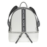 Michael Kors Rhea Medium Pebbled Leather Backpack - Optic White / Black 30H8SEZB6T-089