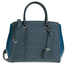 Michael Kors Benning Signature Logo Print Tote Bag - Blue 30F8SN4S3B-489