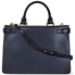 Michael Kors Tatiana Medium Leather Satchel- Navy/ Black 30F8GT0S2T-429