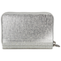 Michael Kors Barbara Zip Around Metallic Coin Case- Silver 32H8MB8Z1U-040