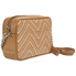 Michael Kors Ginny Medium Woven Leather Crossbody- Acorn/Butternut 32H8BF5M2U-211