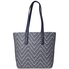 Michael Kors Junie Chevron Medium Tote-Admiral/ Optic White 30H8BX5T2U-423