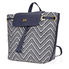 Michael Kors Junie Medium Woven Leather Backpack - ADMIRAL/OPWT 30H8BX5B2U-423