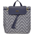 Michael Kors Junie Medium Woven Leather Backpack - ADMIRAL/OPWT 30H8BX5B2U-423