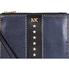 Michael Kors Medium Leather Zip Pouch- Navy/ Black 32F8GF9P6Y-429