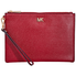 Michael Kors Medium Leather Pouch- Maroon 32S8GF9P2L-550