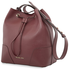 Michael Kors Pebbled Leather Bucket Bag- Oxblood 30F8G0CM2T-610