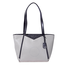 Michael Kors Whitney Pebbled Leather Tote- Grey/Black 30F8SN1T1B-913