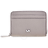 Michael Kors Small Mercer Pebbled Leather Wallet Grey Pearl 32T8SF6Z1L-081
