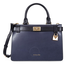 Michael Kors Tatiana Small Leather Satchel- Navy Blue/ Black 30F8GT0S1T-429
