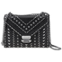 Michael Kors Whitney Large Studded Leather Convertible Shoulder Bag- Black 30T8TXIL4T-001