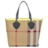 Burberry Giant Tote in Knitted Archive Crest- Black/Iris Yellow 8006521