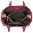 Burberry Medium Banner Leather and House Check Tote - Russet Red 4024087
