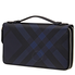 Burberry Men's Travel Organizer Wallet London Check Navy Reeves 3998948
