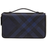 Burberry Men's Travel Organizer Wallet London Check Navy Reeves 3998948