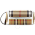 Burberry Metallic Detail Vintage Check Pouch in Black/Silver 8006293