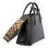 Burberry Small Banner Leather Tote- Black 4076748