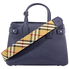 Burberry Small Banner Leather Tote- Regency Blue 4076636