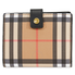 Burberry Small Vintage Check and Leather Folding Wallet- Black 4073431