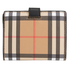 Burberry Small Vintage Check and Leather Folding Wallet- Black 4073431