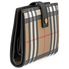 Burberry Vintage Check and Leather Folding Wallet- Black 4073137